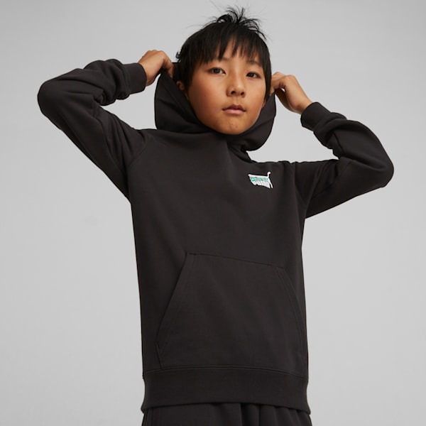 Sudadera con gorra Classics SUPER PUMA para Adolescente, PUMA Black, extralarge